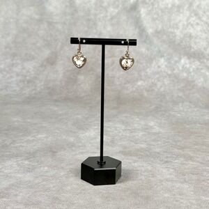 Sterling Silver Wild Horse Jasper Heart Dangle Earrings Southwestern BOHO Style